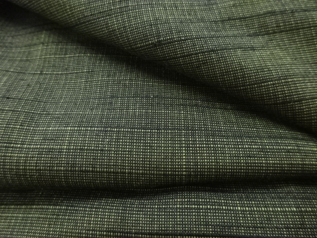  アンティーク　手織り紬着物